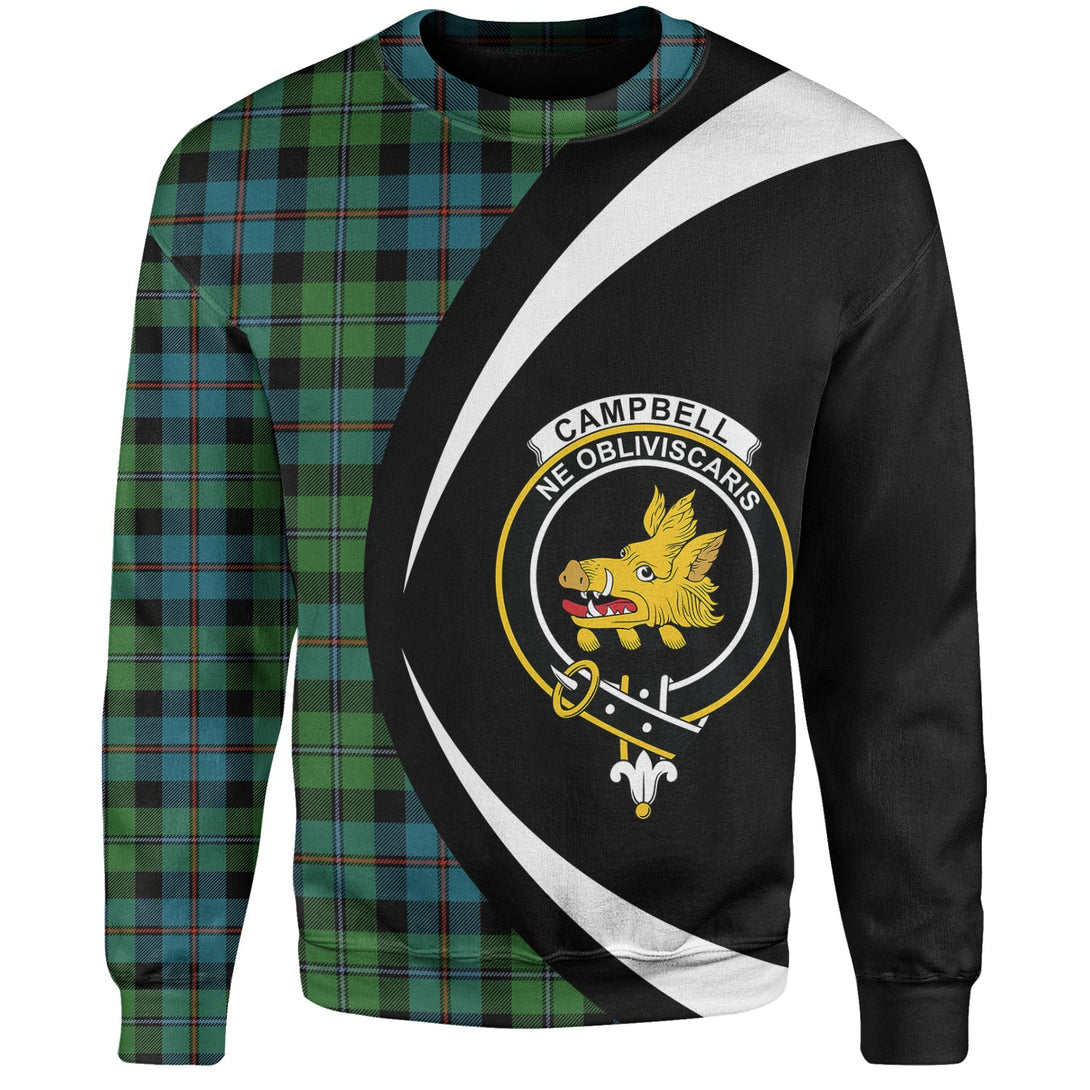 Campbell of Cawdor Ancient 2 Clan Badge Tartan Sweatshirt Circle Style Personalized