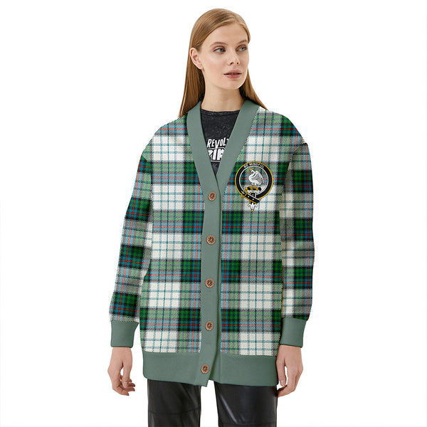 Campbell of Cawdor Dress Ancient 2 Clan Badge Tartan V-neck Cardigan