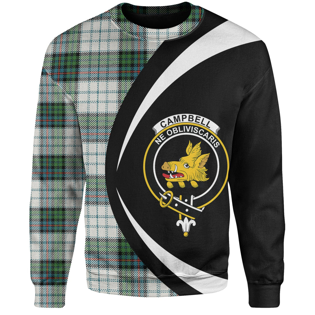 Campbell of Cawdor Dress Ancient 2 Clan Badge Tartan Sweatshirt Circle Style Personalized