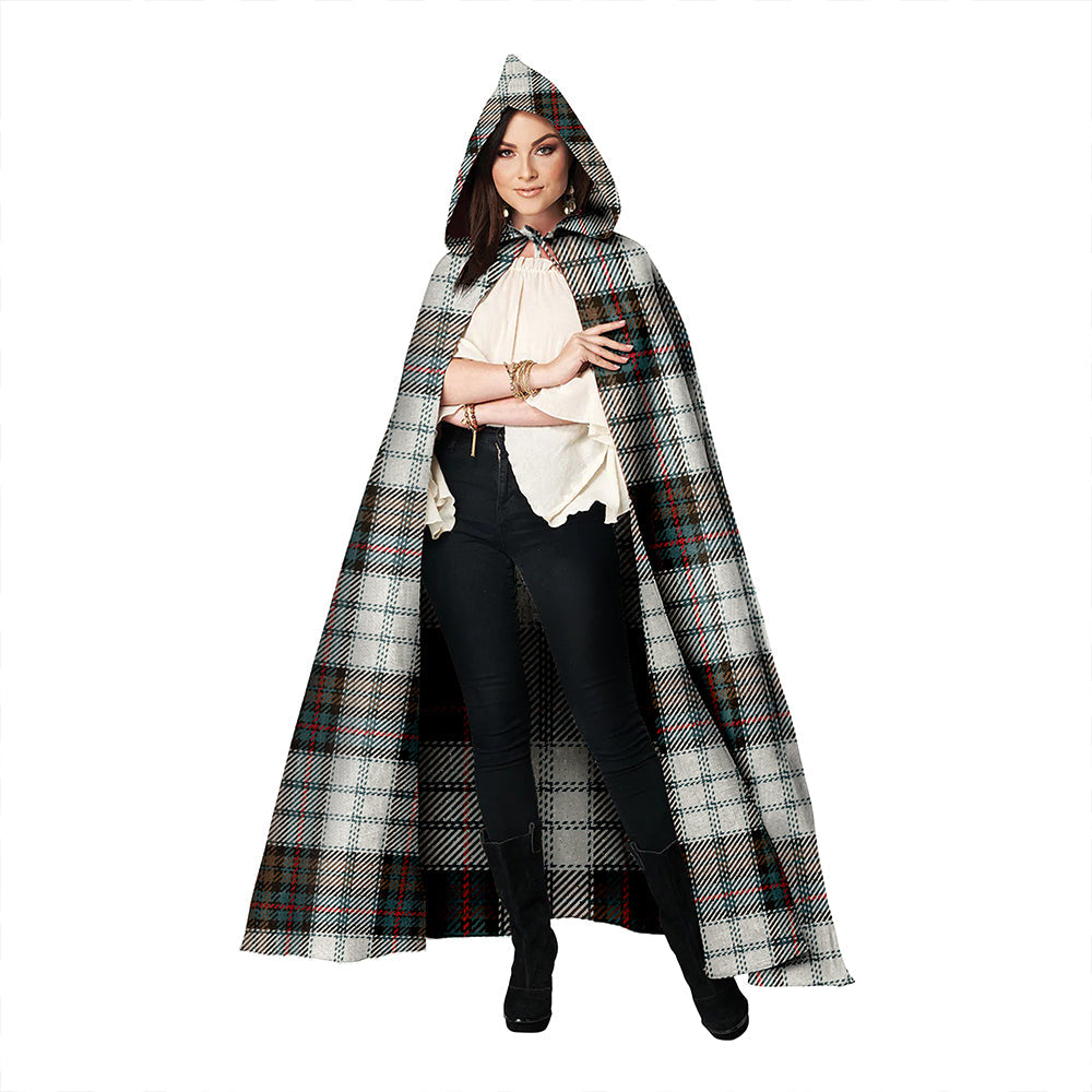 Campbell of Cawdor Dress Weathered 2 Clan Badge Tartan Hooded Cloak