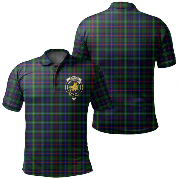 Campbell of Cawdor Modern Tartan Classic Crest Polo Shirt