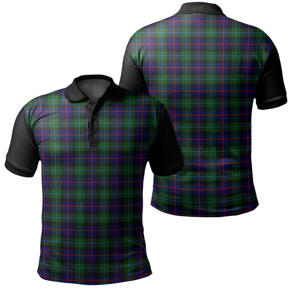 Campbell of Cawdor Modern Tartan Classic Polo Shirt Black Neck 1 Style