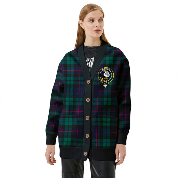 Campbell of Cawdor Modern 2 Clan Badge Tartan V-neck Cardigan