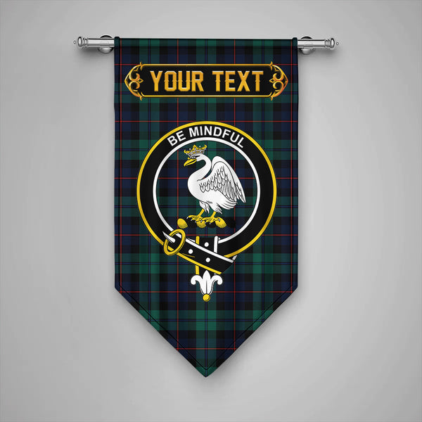 Campbell of Cawdor Modern 2 Clan Badge Tartan Gonfalon Personalize