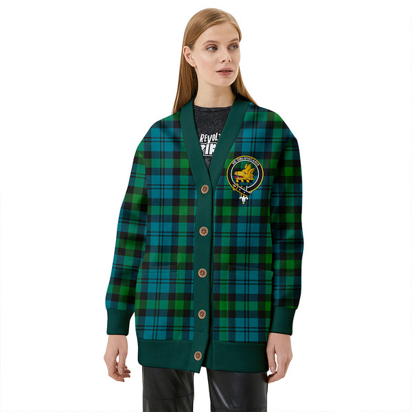 Campbell of Glenlyon Ancient 2 Clan Badge Tartan V-neck Cardigan