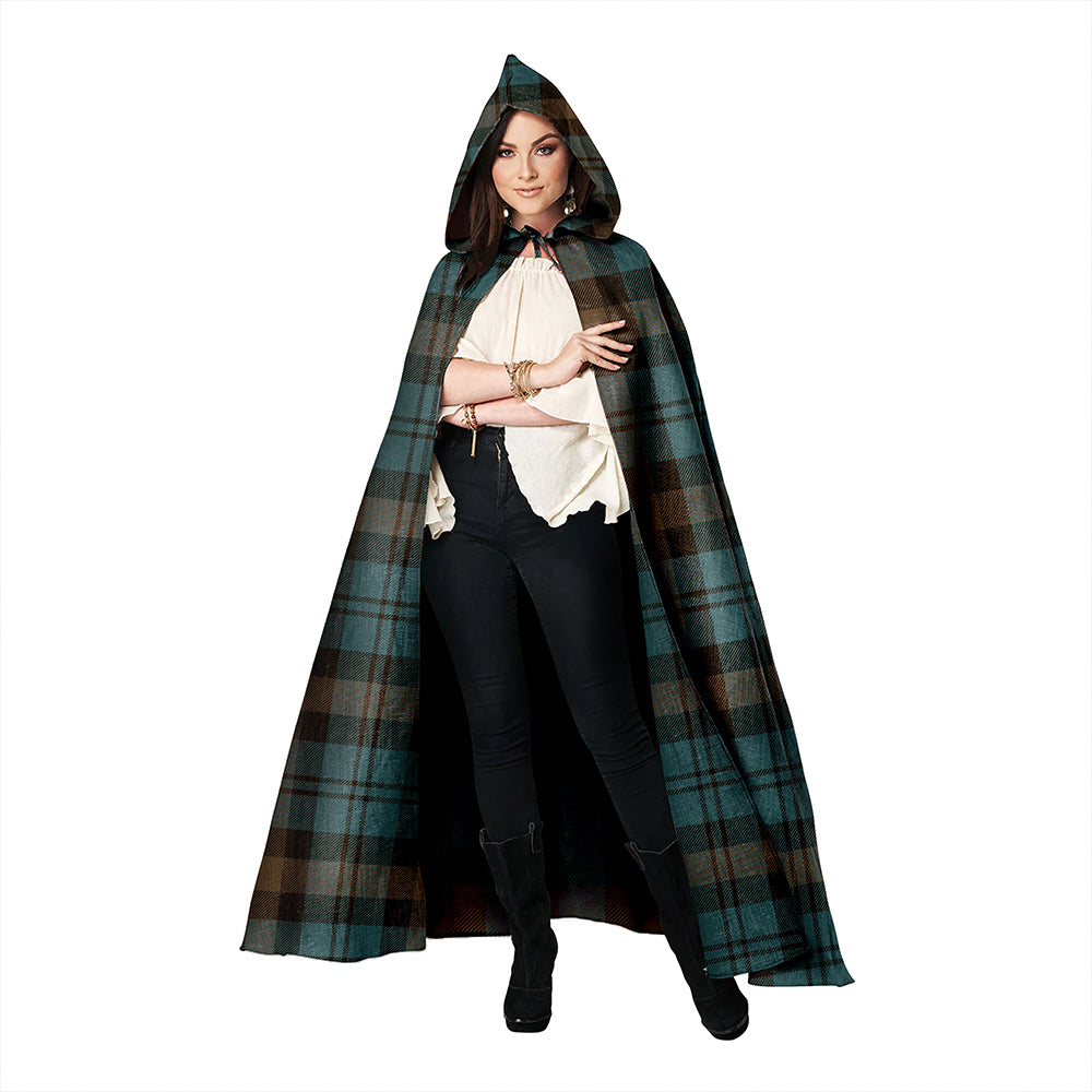 Campbell of Glenlyon Weathered 2 Clan Badge Tartan Hooded Cloak