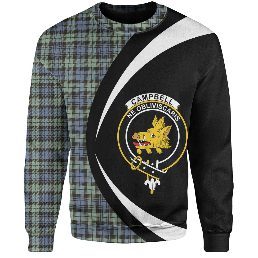 Campbell of Inveraray Ancient 2 Clan Badge Tartan Sweatshirt Circle Style Personalized