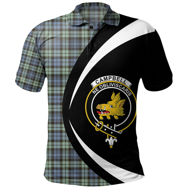 Campbell of Inveraray Ancient 2 Clan Badge Tartan Polo Shirt Circle Style Personalized