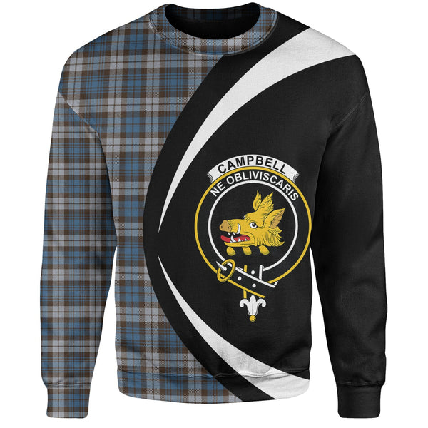 Campbell of Inveraray Modern 2 Clan Badge Tartan Sweatshirt Circle Style Personalized