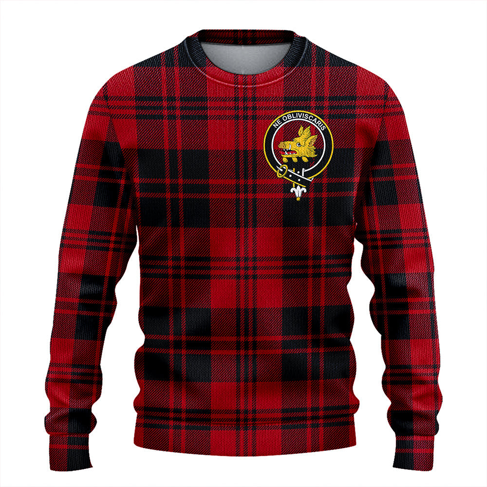 Campbell of Lochlane Modern 2 Clan Badge Tartan Knitted Sweater