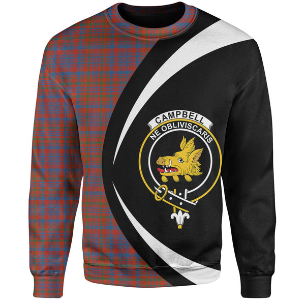 Campbell of Loudon Plaid Ancient 2 Clan Badge Tartan Sweatshirt Circle Style Personalized