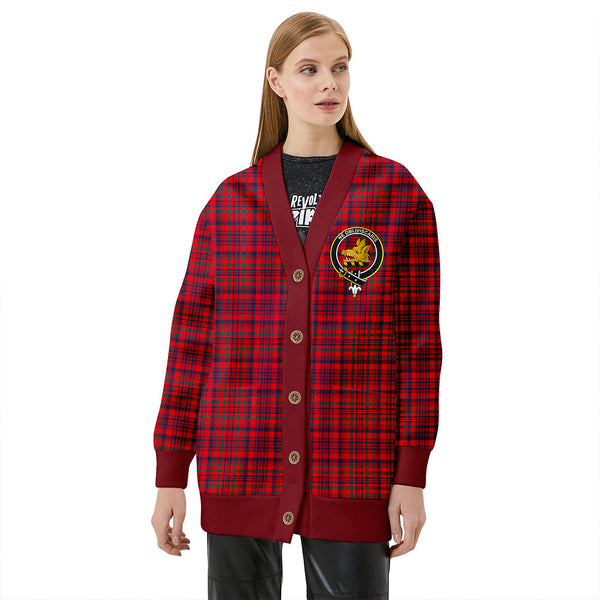 Campbell of Loudon Plaid Modern 2 Clan Badge Tartan V-neck Cardigan