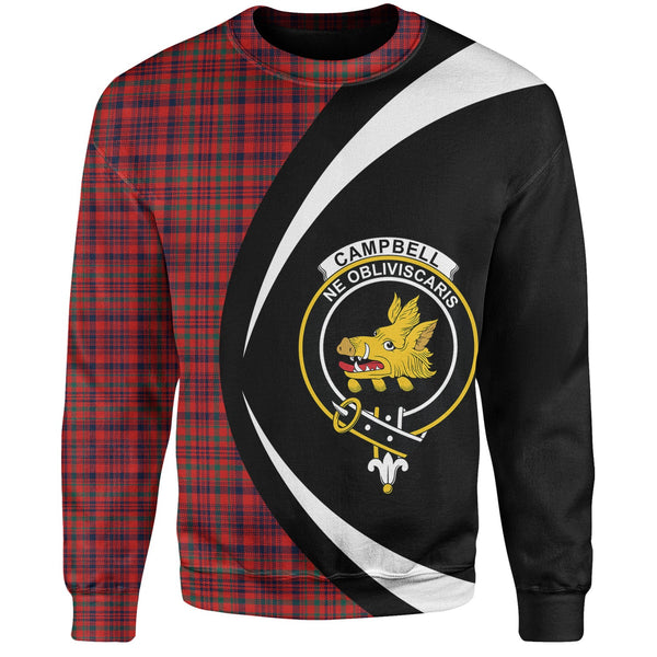 Campbell of Loudon Plaid Modern 2 Clan Badge Tartan Sweatshirt Circle Style Personalized