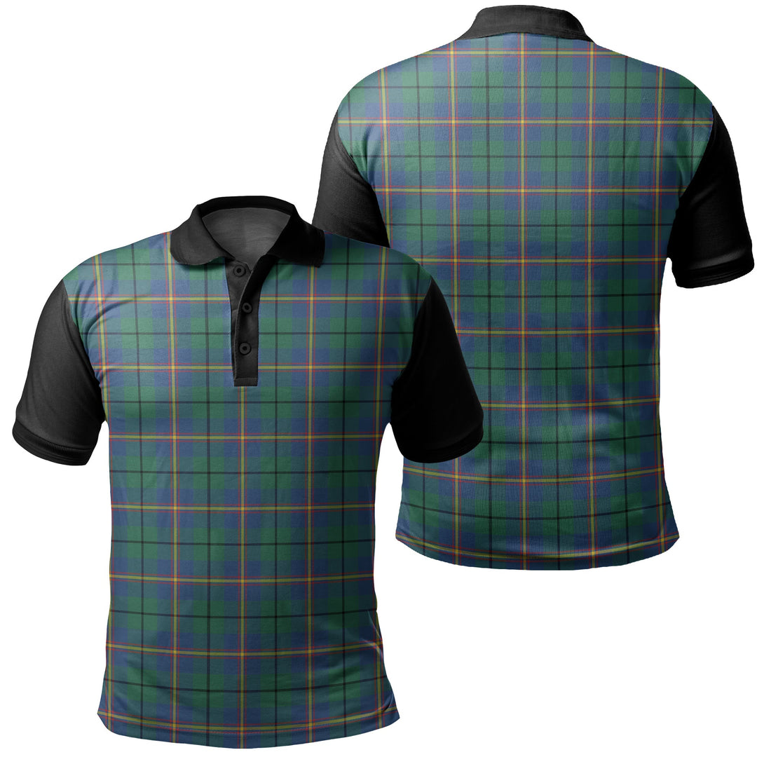 Carmichael Ancient Tartan Classic Polo Shirt Black Neck 1 Style