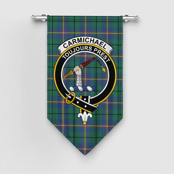 Carmichael Ancient Tartan Classic Crest Gonfalon