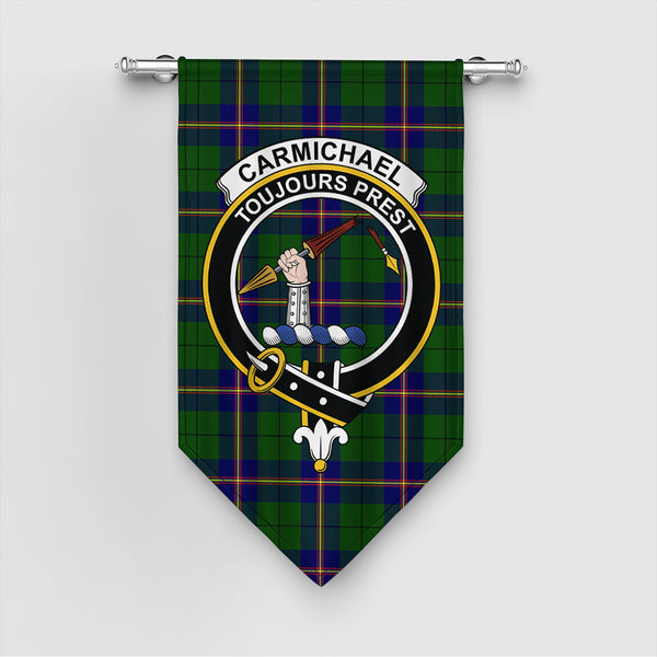 Carmichael Modern Tartan Classic Crest Gonfalon