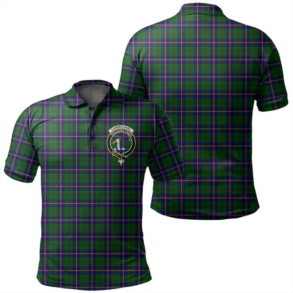 Carmichael Modern Tartan Classic Crest Polo Shirt