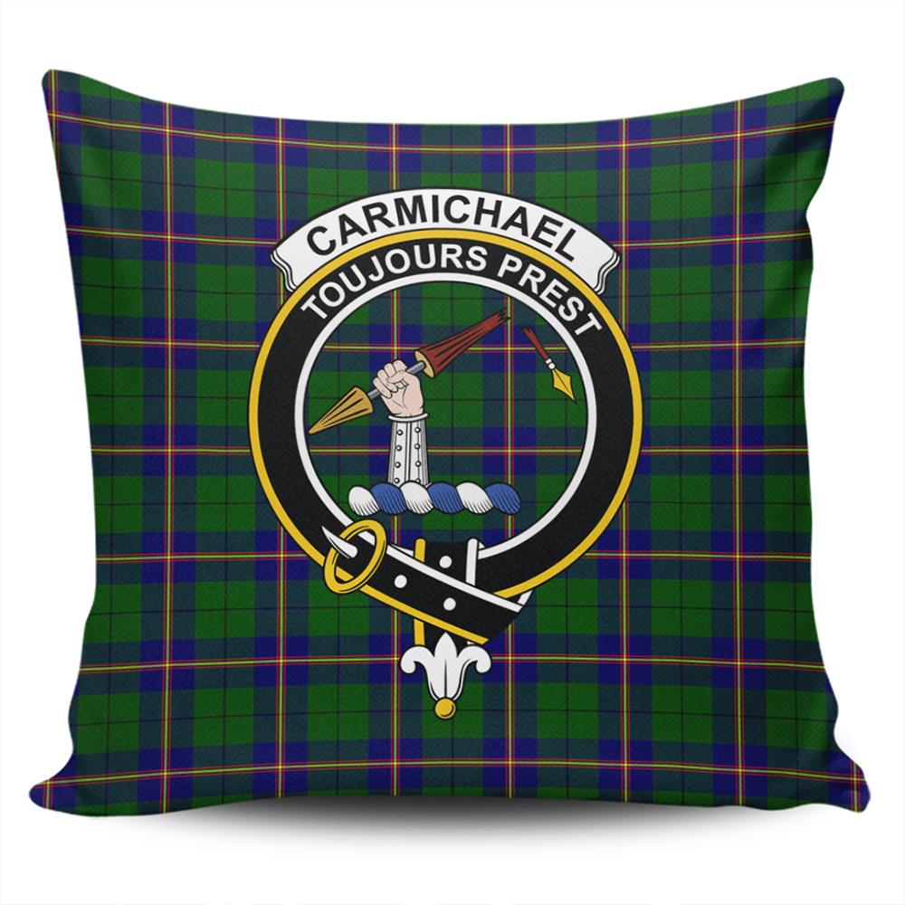 Carmichael Modern Tartan Classic Crest Pillow Cover