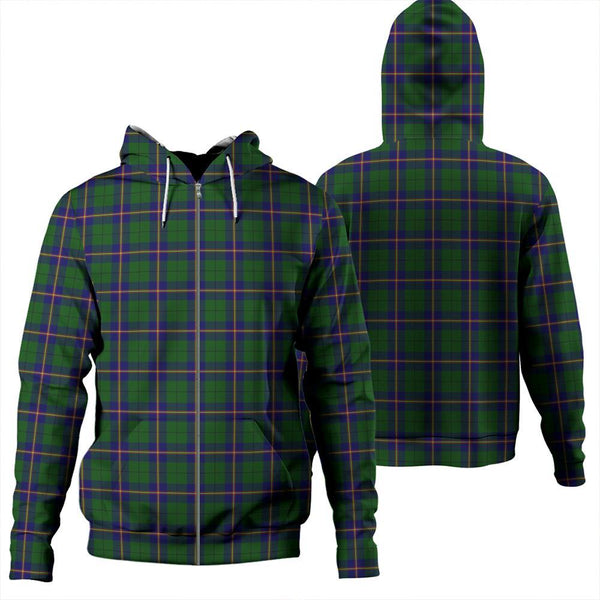 Carmichael Modern Tartan Classic Zipper Hoodie