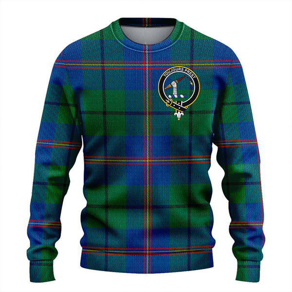 Carmichael Modern Clan Badge Tartan Knitted Sweater