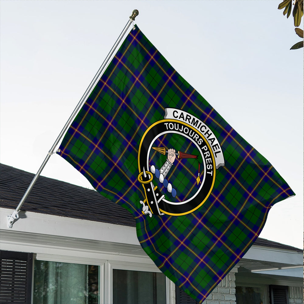 Carmichael Modern Classic Crest House Flag