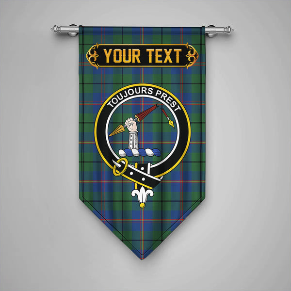 Carmichael Modern Clan Badge Tartan Gonfalon Personalize