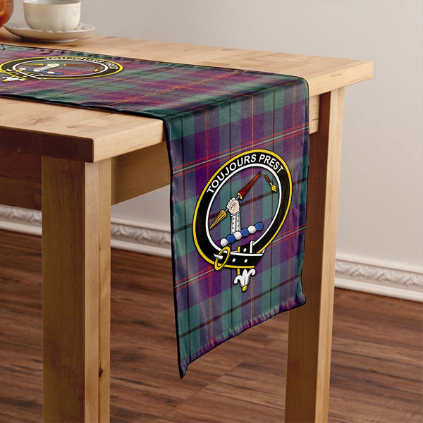 Carmichael Weathered 2 Clan Badge Tartan Table Runner