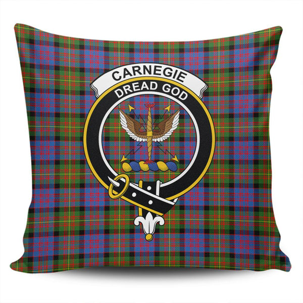 Carnegie Ancient Tartan Classic Crest Pillow Cover