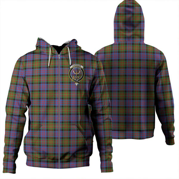 Carnegie Ancient Tartan Classic Crest Zipper Hoodie