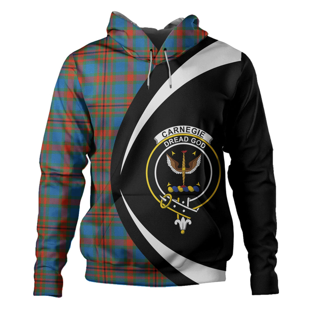 Carnegie Ancient Clan Badge Tartan Hoodie Circle Style