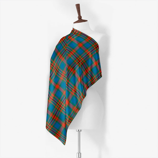 Carmichael Weathered Tartan Classic Silk Habotai Square Scarf