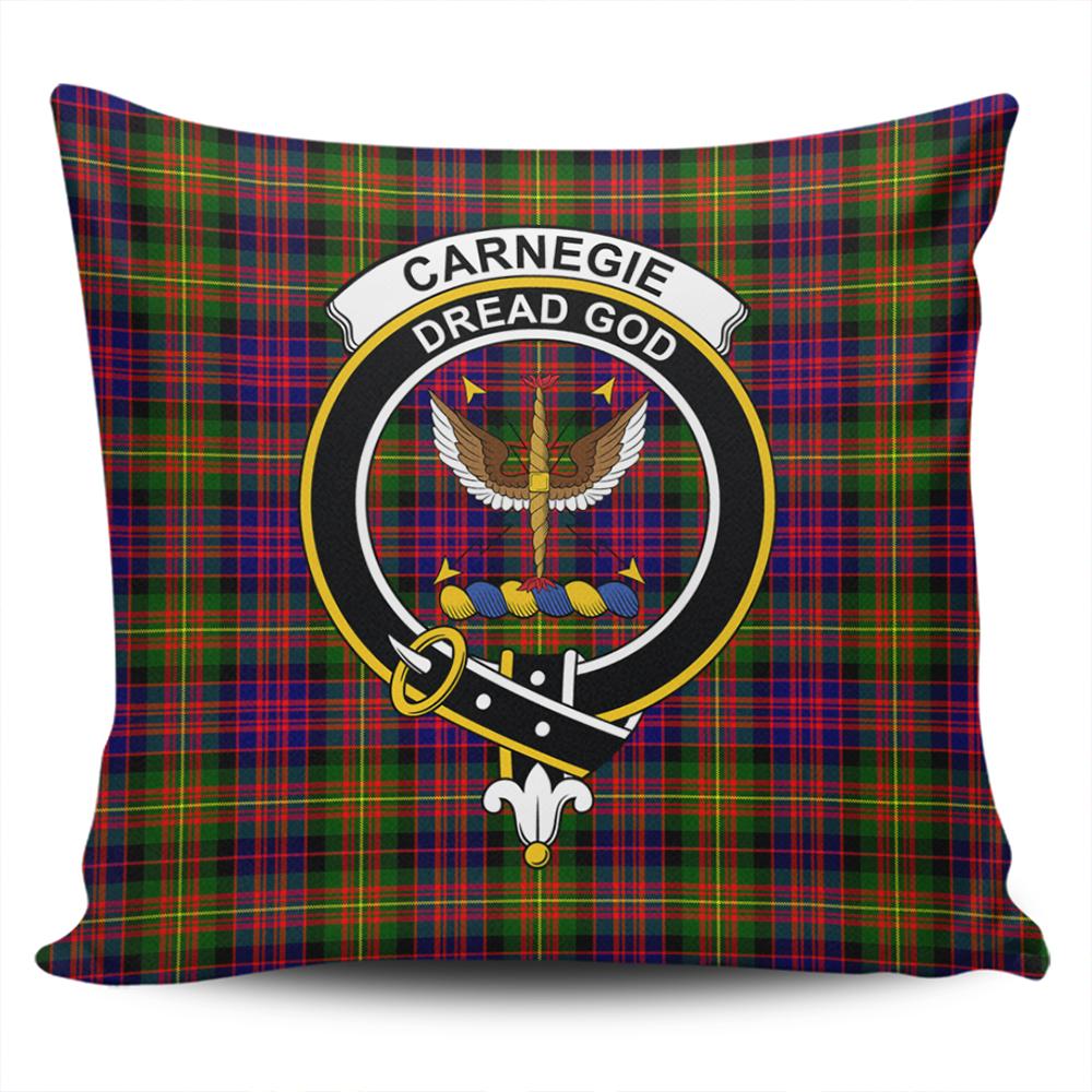 Carnegie Modern Tartan Classic Crest Pillow Cover