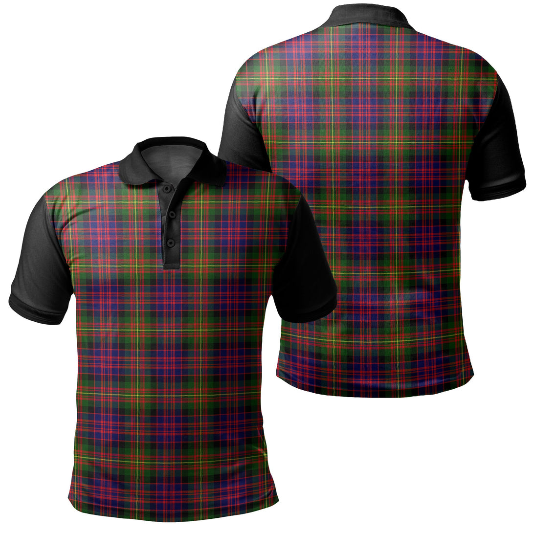 Carnegie Modern Tartan Classic Polo Shirt Black Neck 1 Style