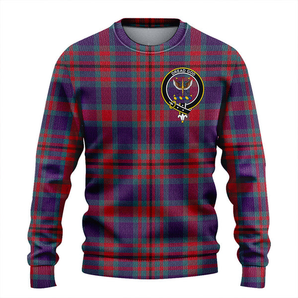 Carnegie Weathered Clan Badge Tartan Knitted Sweater