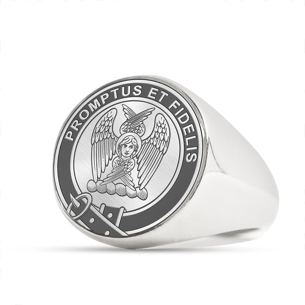 Carruthers Clan Badge Engraved Signet Ring