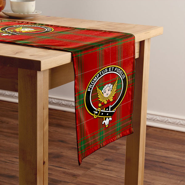 Carruthers Modern Clan Badge Tartan Table Runner