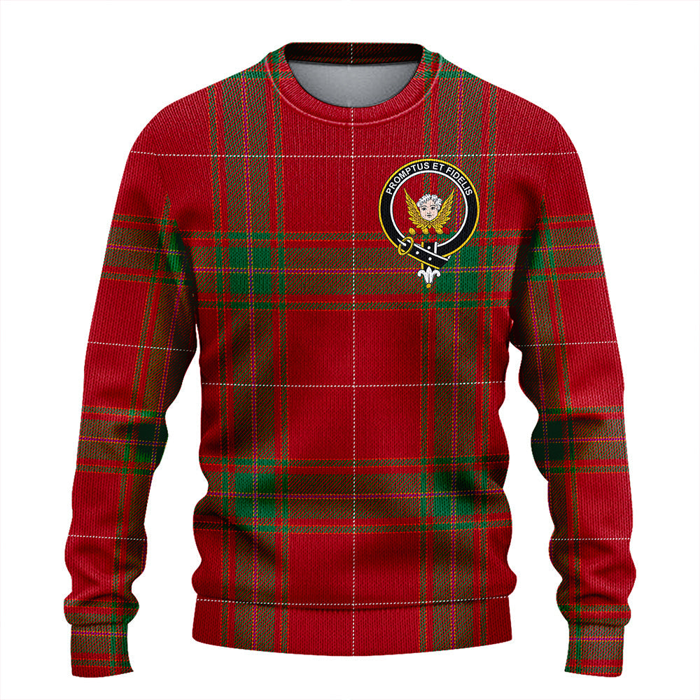 Carruthers Modern Clan Badge Tartan Knitted Sweater