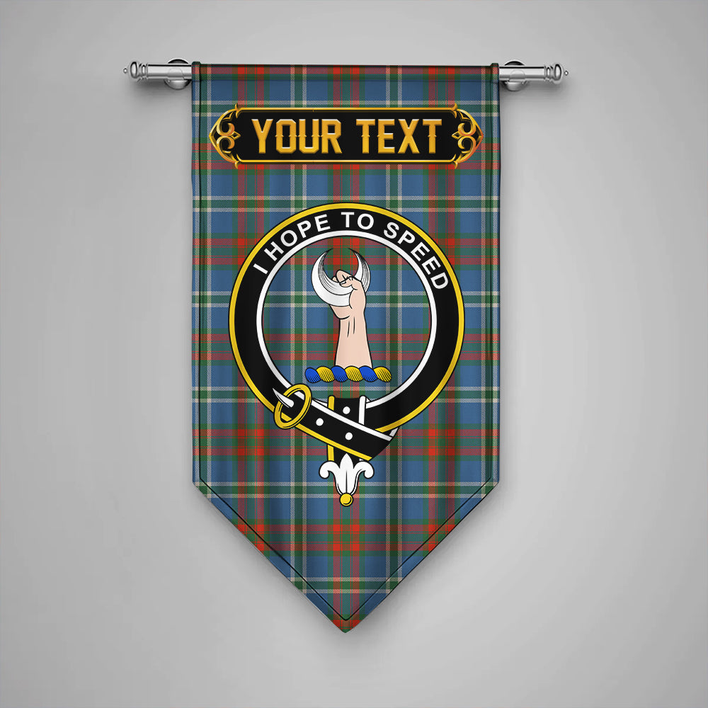 Cathcart Ancient Clan Badge Tartan Gonfalon Personalize