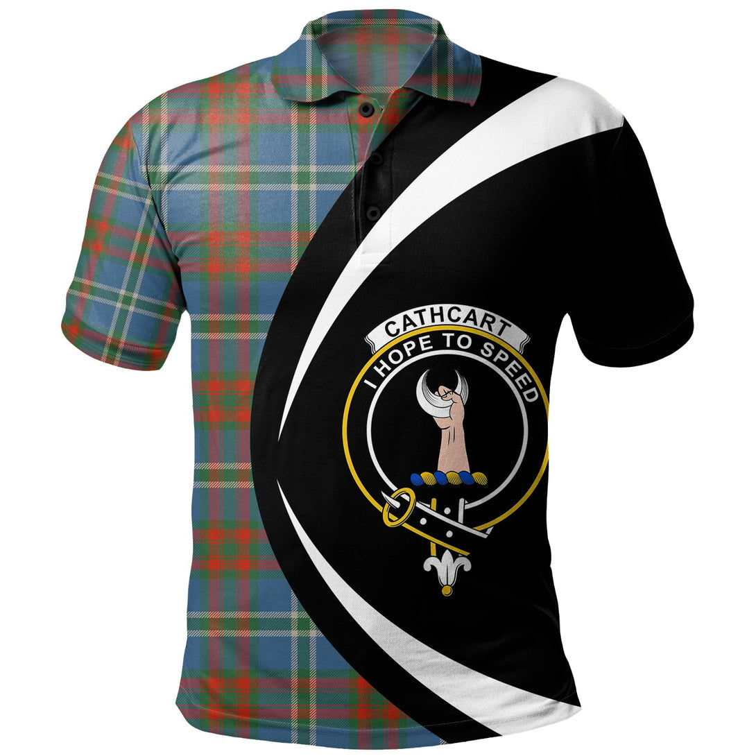 Cathcart Ancient Clan Badge Tartan Polo Shirt Circle Style Personalized