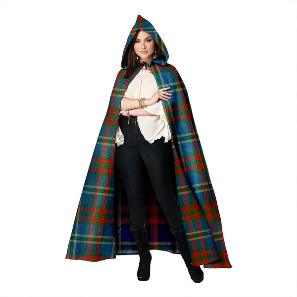 Cathcart Ancient Clan Badge Tartan Hooded Cloak