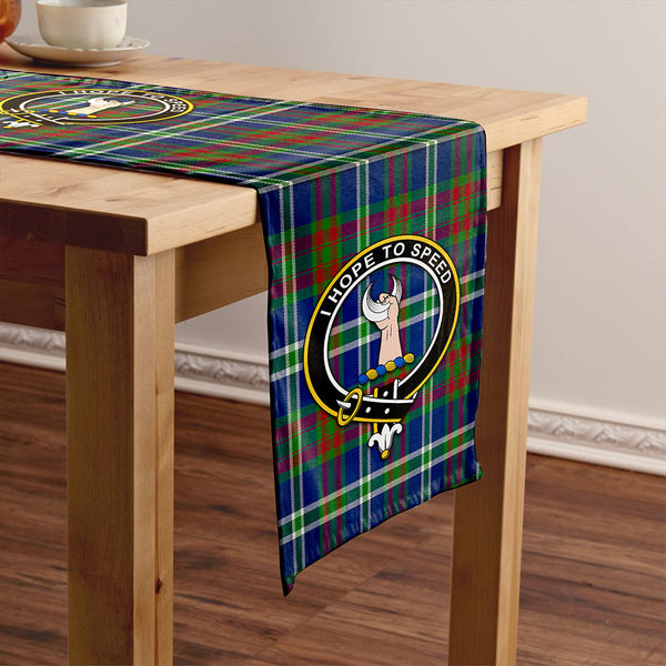 Cathcart Modern Clan Badge Tartan Table Runner