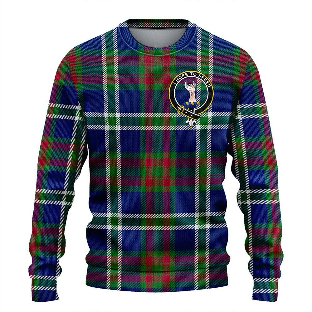 Cathcart Modern Clan Badge Tartan Knitted Sweater