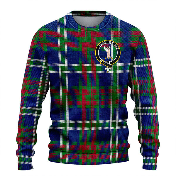 Cathcart Modern Clan Badge Tartan Knitted Sweater