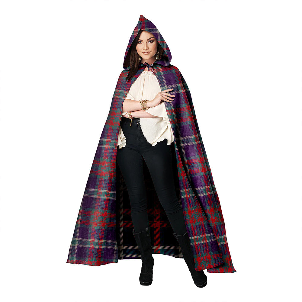 Cathcart Weathered Clan Badge Tartan Hooded Cloak