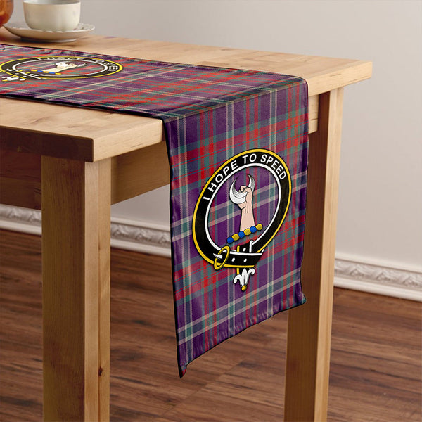 Cathcart Weathered Clan Badge Tartan Table Runner