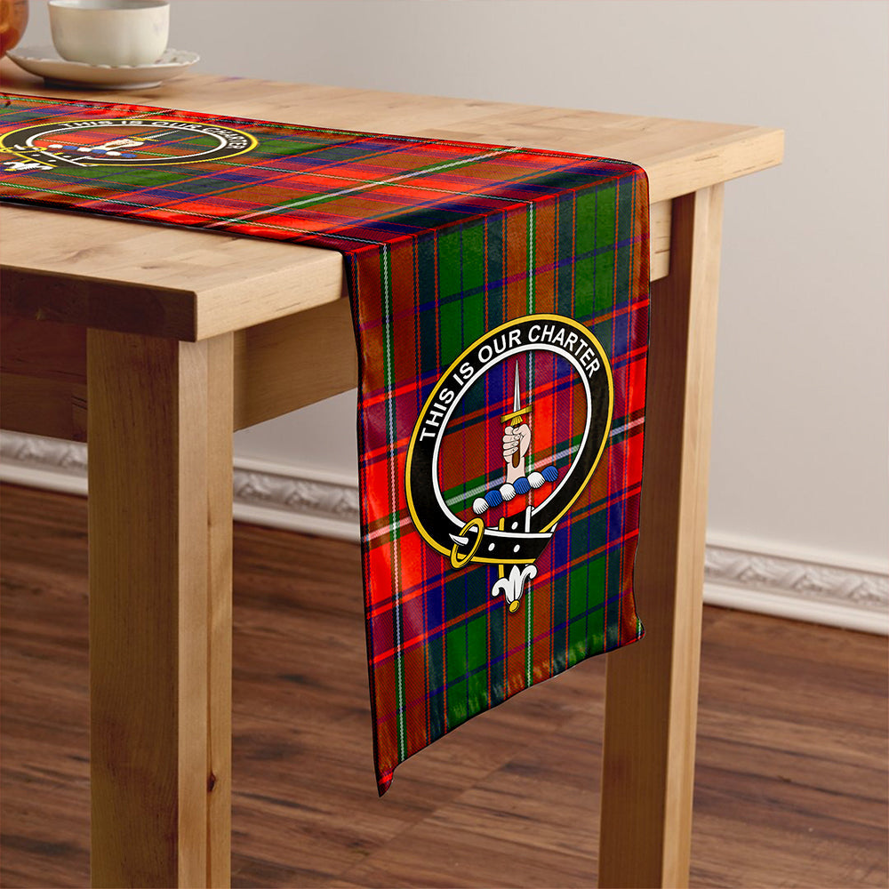 Charteris District Clan Badge Tartan Table Runner