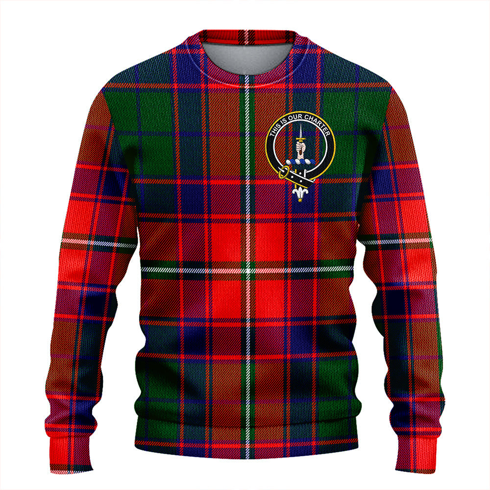 Charteris District Clan Badge Tartan Knitted Sweater