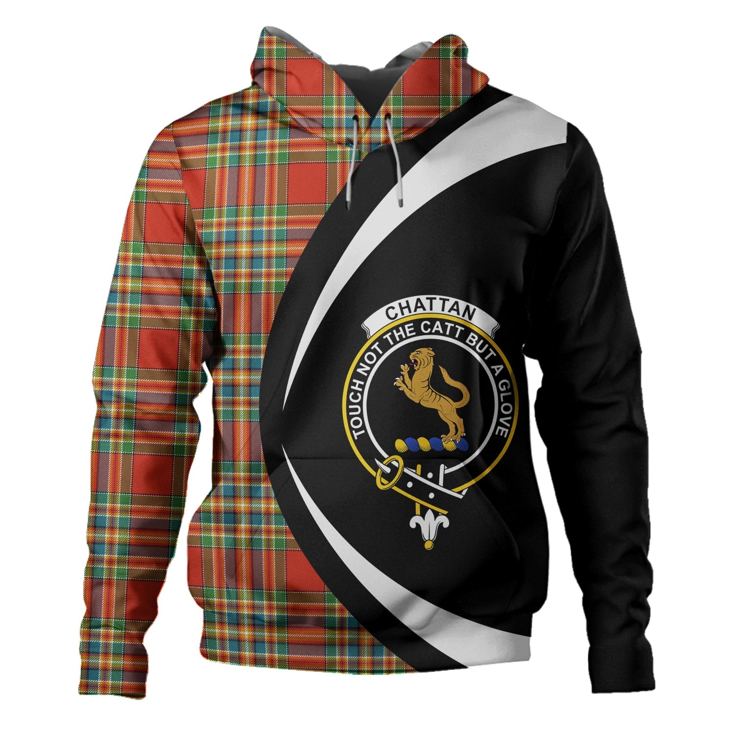 Chattan Ancient Clan Badge Tartan Hoodie Circle Style | Celticprime.com ...