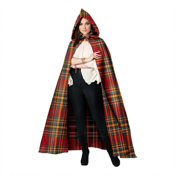 Chattan Weathered Clan Badge Tartan Hooded Cloak