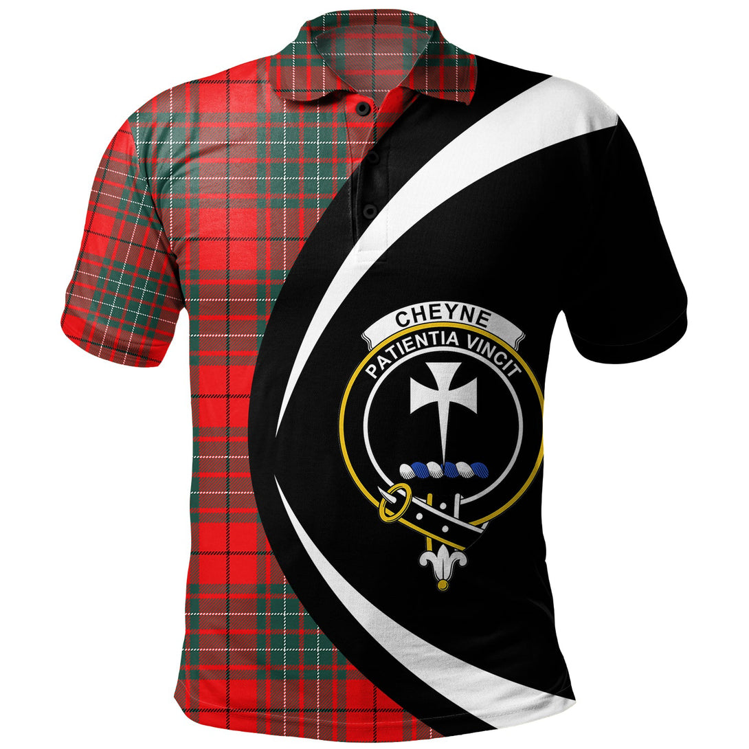 Cheyne Clan Badge Tartan Polo Shirt Circle Style Personalized